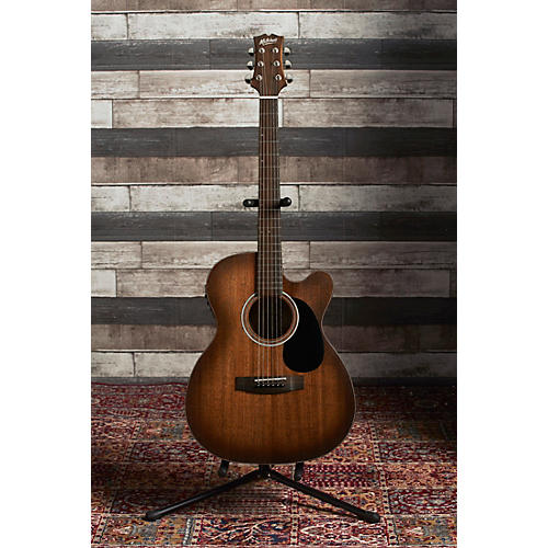 Mitchell T333CE-BST Mahogany Auditorium Acoustic-Electric Guitar Edge Burst