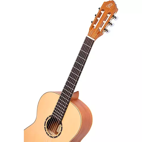 Ortega Family Series R121 7/8 Size Left-Handed Nylon-String Classical Guitar Natural Matte
