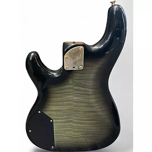 Used Fender precision lyte trans green Electric Bass Guitar trans green