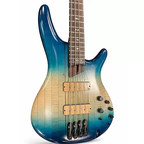 Used 2021 Ibanez SR4CMLTD CARIBBEAN ISLET Electric Bass Guitar CARIBBEAN ISLET