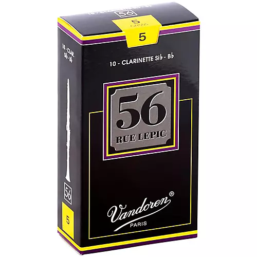 Vandoren 56 rue Lepic Bb Clarinet Reeds Strength 3.5+ Box of 10