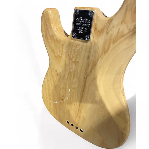 Used Schecter Guitar Research Justin Beck V Ani Natural Electric Bass Guitar Natural