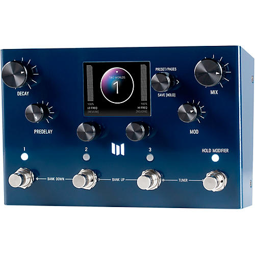 Meris MercuryX Modular Reverb System Effects Pedal Deep Blue