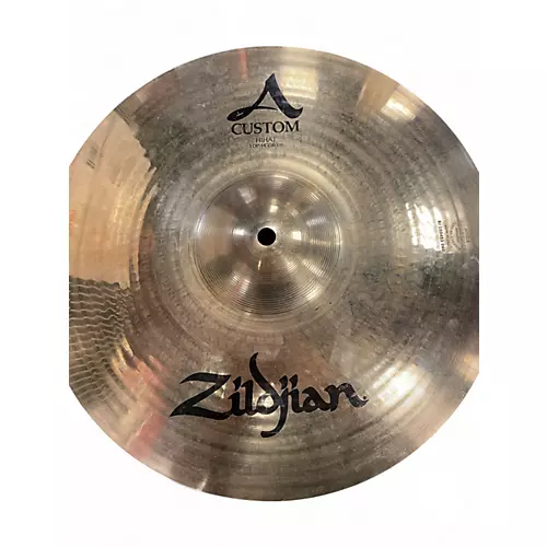 Used Zildjian 14in A Custom Hi Hat Pair Cymbal 33
