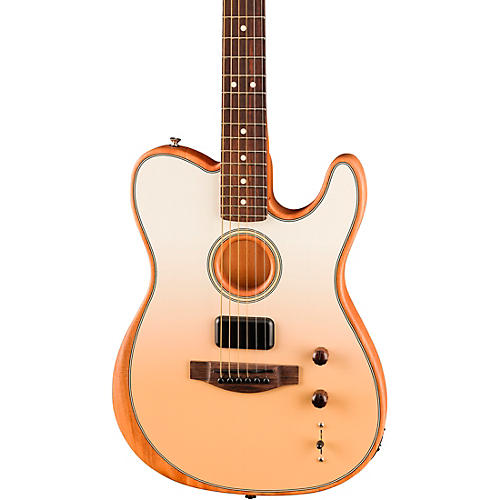 Fender FINNEAS Signature Acoustasonic Telecaster Acoustic-Electric Guitar Cappuccino Fade