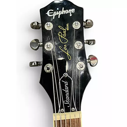 Used 2021 Epiphone Les Paul Standard Ebony Solid Body Electric Guitar Ebony