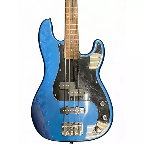 Used Squier Affinity Precision Bass Blue Electric Bass Guitar Blue