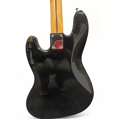 Used 2002 Fender Player Jazz Bass Black Electric Bass Guitar Black