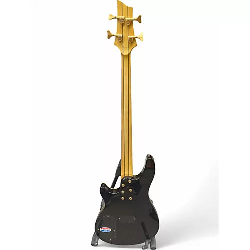 Used Schecter Guitar Research Diamond Series Elite 4 Trans Amber Electric Bass Guitar Trans Amber