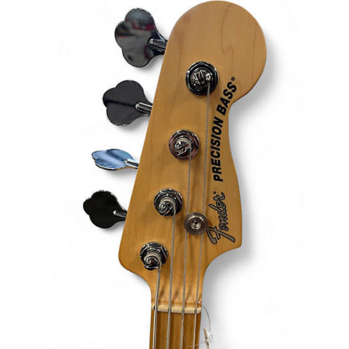 Used Fender American Performer Precision Bass Blue Electric Bass Guitar Blue