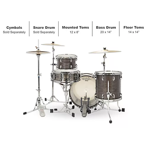 Ludwig Classic Oak 3-Piece Downbeat Shell Pack With 20