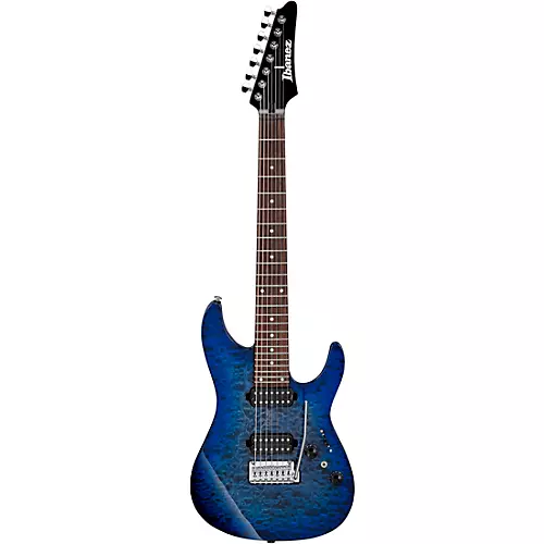 Ibanez AZ427P2QM Premium 7-String Electric Guitar Twilight Blue Burst