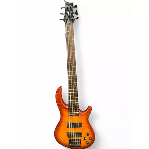 Used Dean Edge Sunburst Electric Bass Guitar Sunburst