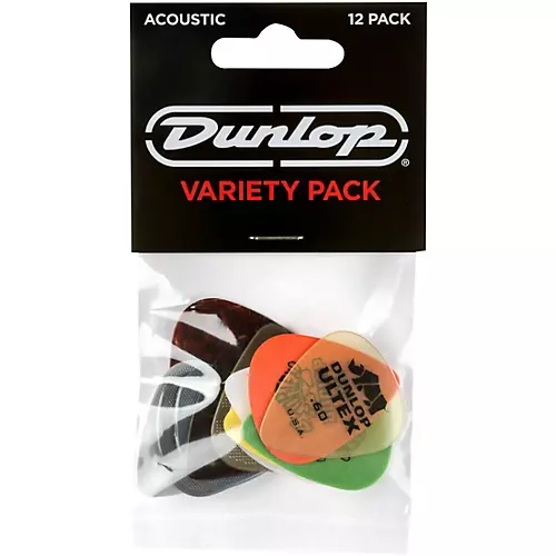 Dunlop Acoustic Guitar Picks Variety 12-Pack
