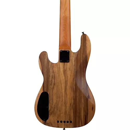 Schecter Guitar Research Model T Exotic Ziricote 5 Electric Bass Natural Satin