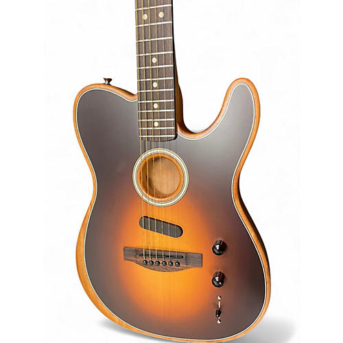 Used 2024 Fender Acoustasonic Player Telecaster Tobacco Sunburst Acoustic Electric Guitar Tobacco Sunburst