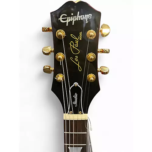 Used Epiphone Gothic Les Paul Studio Wine Red Solid Body Electric Guitar Wine Red