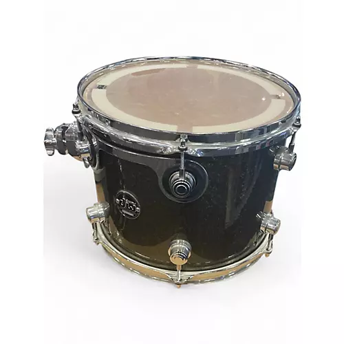 Used DW 5 Piece Performance Series Pewter Sparkel Drum Kit Pewter Sparkel