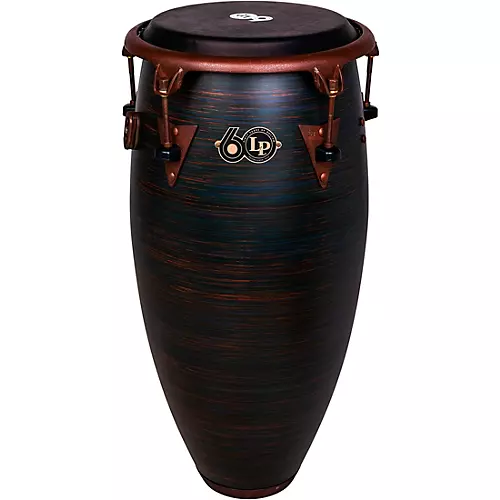 LP LP 60th Anniversary Top Tuning Fiberglass Conga with Rustic Bronze Hardware 11.75 in. Roasted Hazel Finish