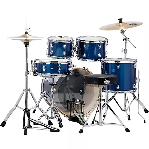Mapex Venus 5-Piece Fusion Drum Set With Hardware and Cymbals Blue Sky Sparkle