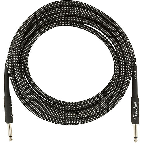 Fender Professional Series Straight to Straight Instrument Cable 15 ft. White Tweed