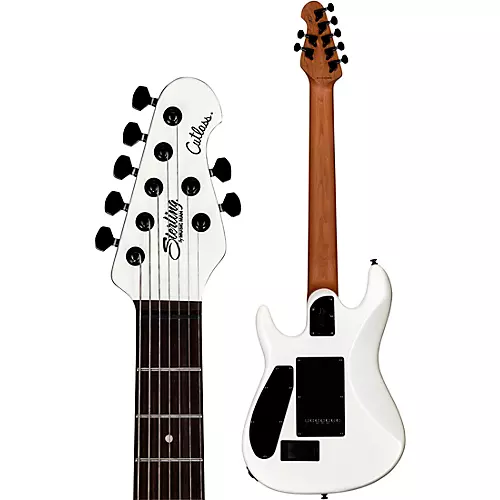 Sterling by Music Man Jason Richardson Cutlass 7-String Electric Guitar Dark Scarlet Burst Satin