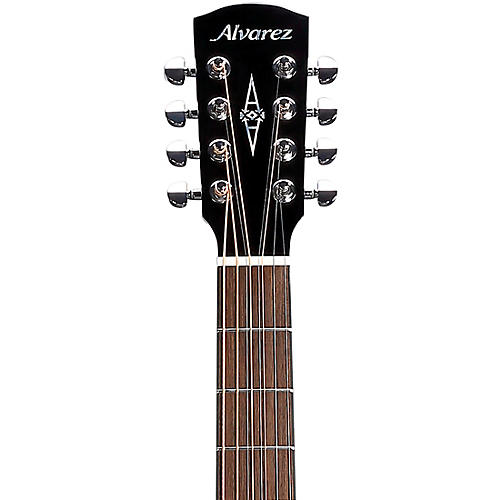 Alvarez ABT60CE 8-String Baritone Acoustic-Electric Guitar Black