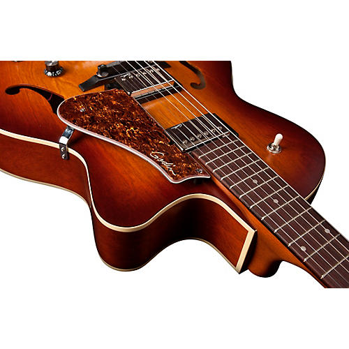 Godin 5th Avenue CW Kingpin II HB Hollow Body Electric Guitar Cognac Burst