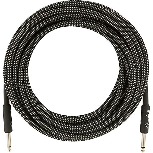 Fender Professional Series Straight to Straight Instrument Cable 15 ft. White Tweed