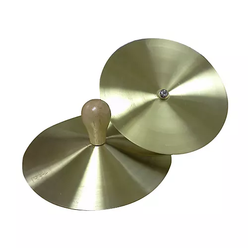Rhythm Band Brass Cymbals With Knobs 7 in. Pair With Handles