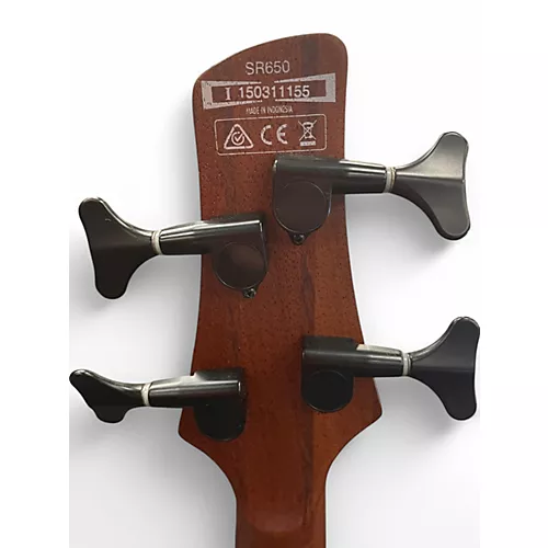 Used Ibanez SDGR SR650 Brown Electric Bass Guitar Brown