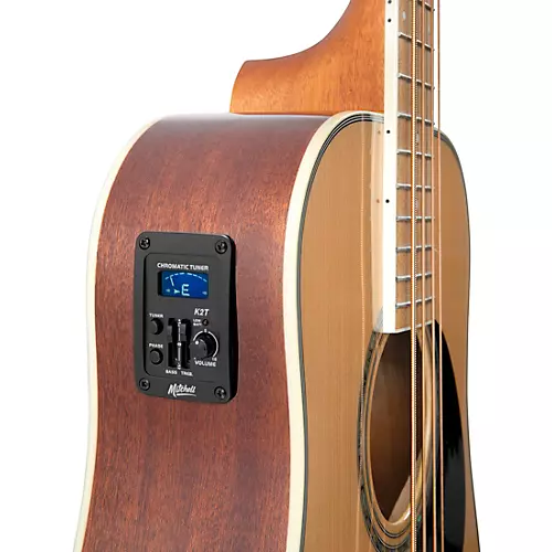 Mitchell EZB Super Short-Scale Acoustic-Electric Bass Guitar Natural