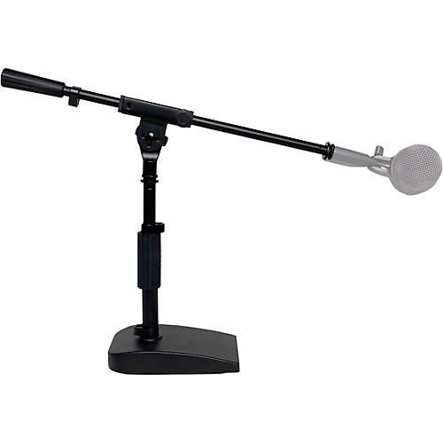 Shure SH-DESKTOP2 Compact Low-Profile Desktop Mic Stand With Single-Section Boom Black