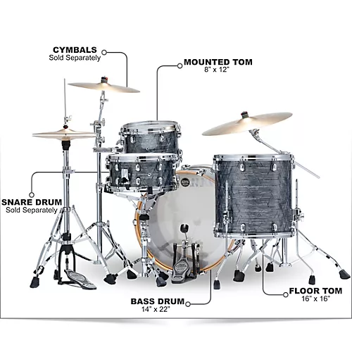 TAMA Starclassic Walnut/Birch 3-Piece Shell Pack With 22