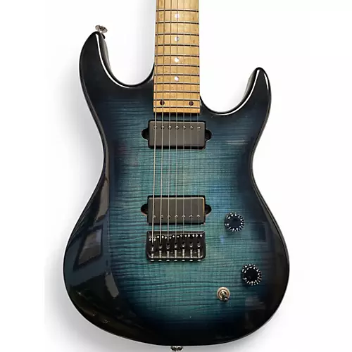 Used Corelli Kahuna 7-String Blue Sapphire Solid Body Electric Guitar Blue Sapphire