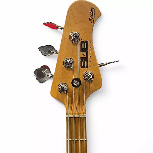 Used 2010s Sterling by Music Man Stingray SUB series Light green Electric Bass Guitar Light green
