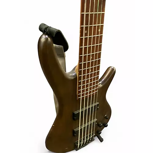 Used Ibanez SIX STRING BASS Mahogany Electric Bass Guitar Mahogany