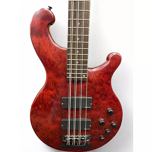Used Dean Rhapsody 8 8 String Trans Crimson Red Electric Bass Guitar Trans Crimson Red