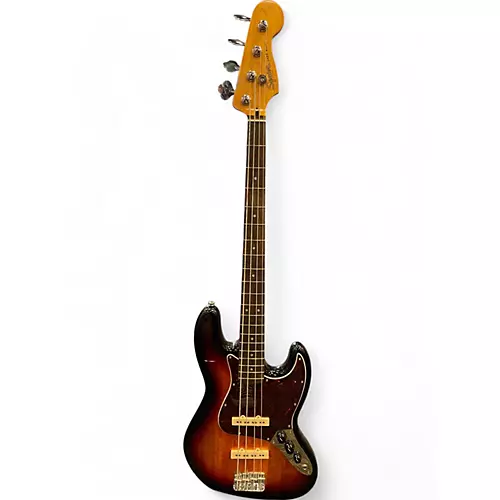 Used Squier Classic Vibe 1960S Jazz Bass 3 Tone Sunburst Electric Bass Guitar 3 Tone Sunburst