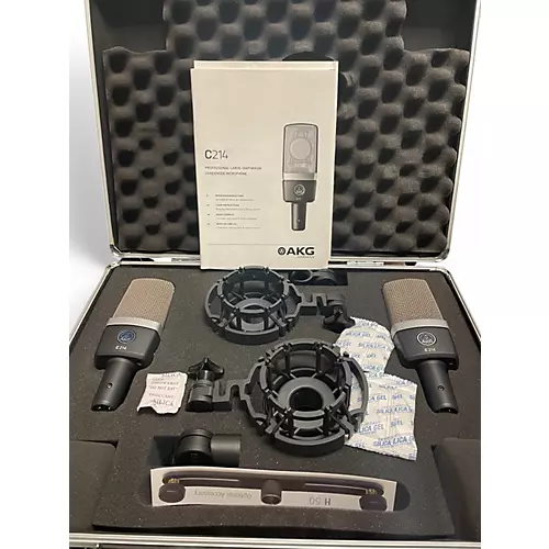 Used AKG C214 MATCHED PAIR Condenser Microphone