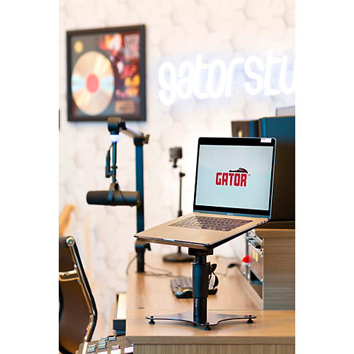 Gator Portable Desktop Laptop/DJ Controller Stand with Fixed Height