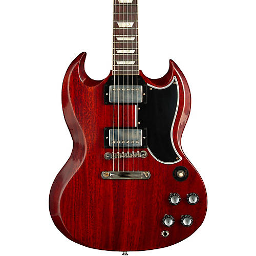 Gibson Custom 1961 Les Paul SG Standard Reissue Stop-Bar VOS Electric Guitar Cherry Red