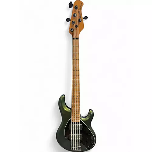 Used Ernie Ball Music Man StingRay 5 Special HH Emerald Iris Electric Bass Guitar Emerald Iris