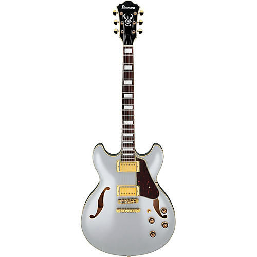 Ibanez Artcore AS73G Semi-Hollow Electric Guitar Moonstone Silver Flat