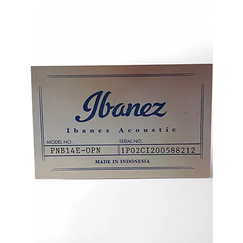 Used Ibanez PNB14EOPN Natural Acoustic Bass Guitar Natural