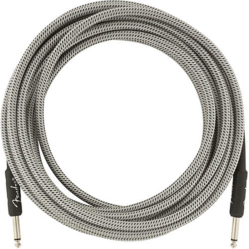 Fender Professional Series Straight to Straight Instrument Cable 15 ft. White Tweed