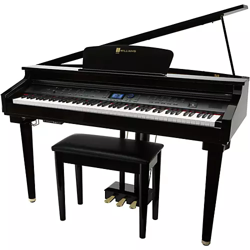 Williams Symphony Grand Digital Piano With Bench Ebony Polish