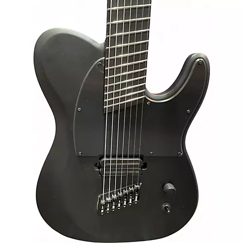 Used Schecter Guitar Research PT 7 MS BLAXCK OPS Black Solid Body Electric Guitar Black