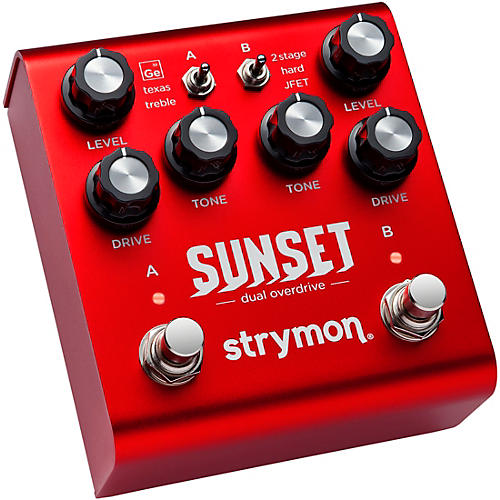 Strymon Sunset Dual Overdrive Effects Pedal Red
