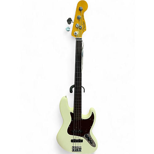 Used Fender American Professional II Fretless Jazz Bass Olympic White Electric Bass Guitar Olympic White